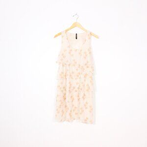*Gentle Fawn Beige Aztec Sleeveless Ruffle Dress